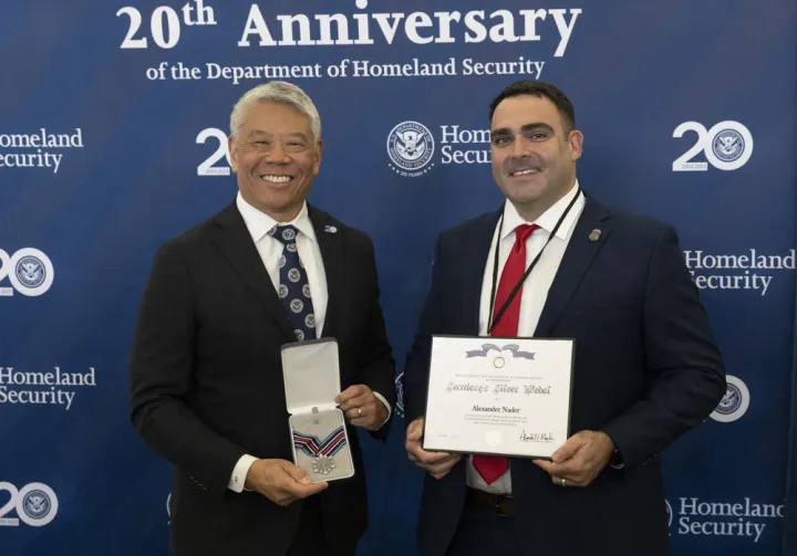 Image: Secretary’s Silver Medal, Alexander Nader