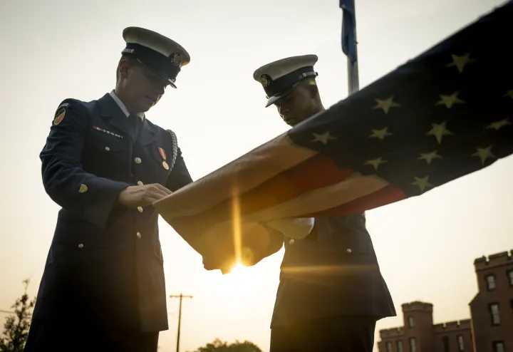 Image: U.S. Coast Guard Ceremonial Honor Guard Prepares for Ceremony (5)