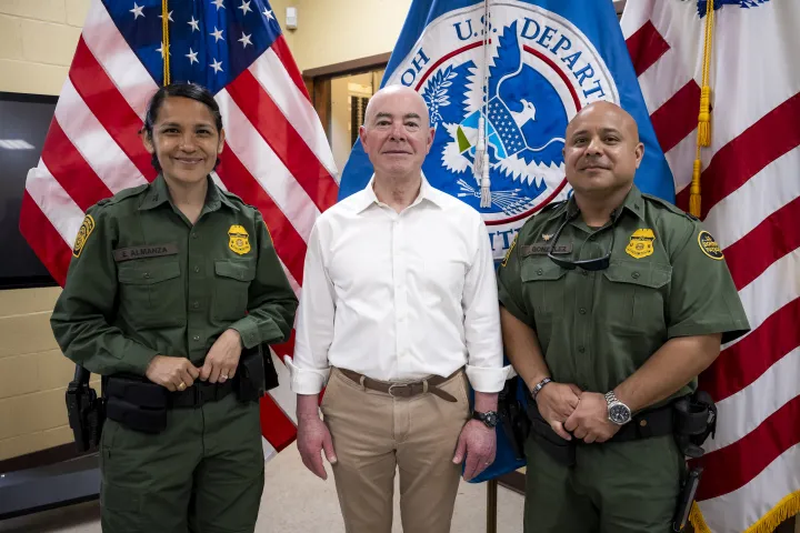 Image: DHS Secretary Alejandro Mayorkas Visits Camp Monument  (193)