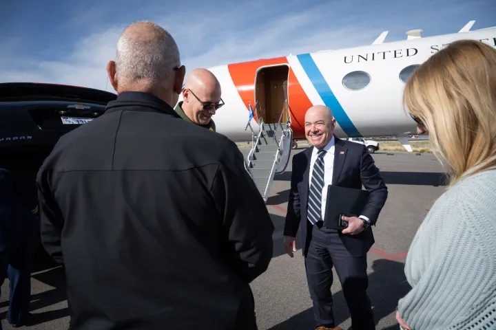 Image: DHS Secretary Alejandro Mayorkas Arrived to Tucson, Arizona (009)