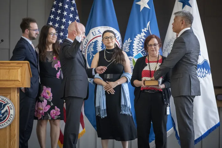 Image: DHS Secretary Alejandro Mayorkas Conducts Swearing-In Ceremony for John Tien (13)