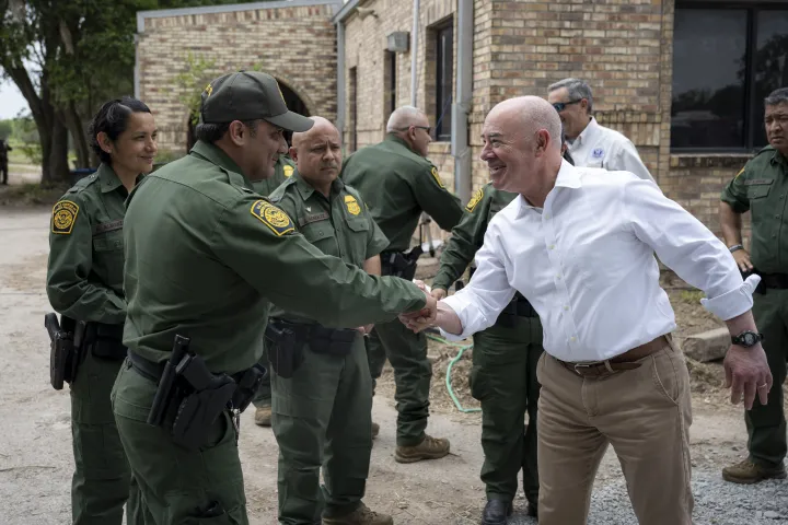 Image: DHS Secretary Alejandro Mayorkas Visits Camp Monument  (115)