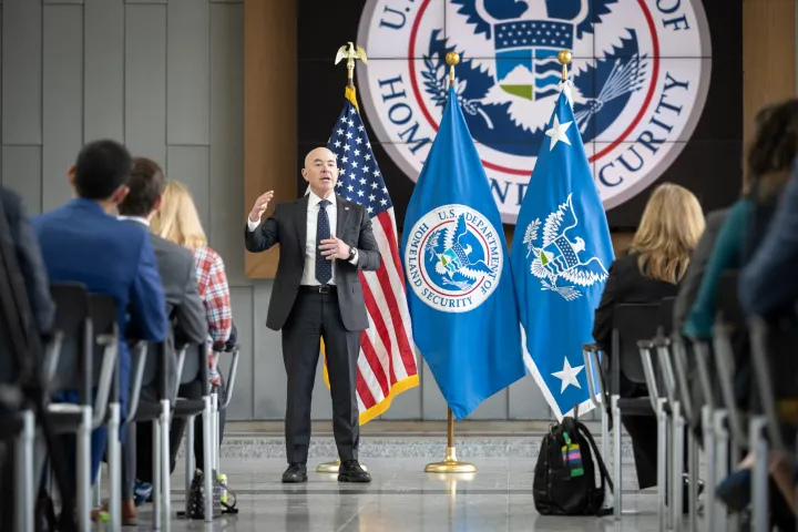 Image: DHS Secretary Alejandro Mayorkas Holds Town Hall (006)