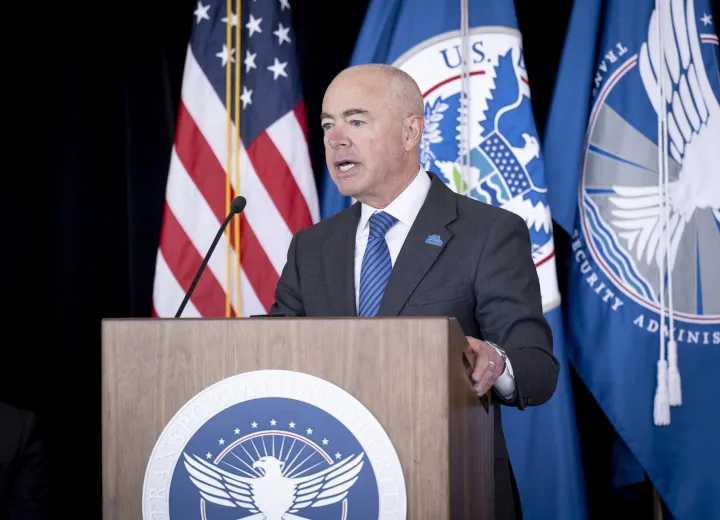 Image: DHS Secretary Alejandro Mayorkas Participates in TSA’s 20th Anniversary (025)
