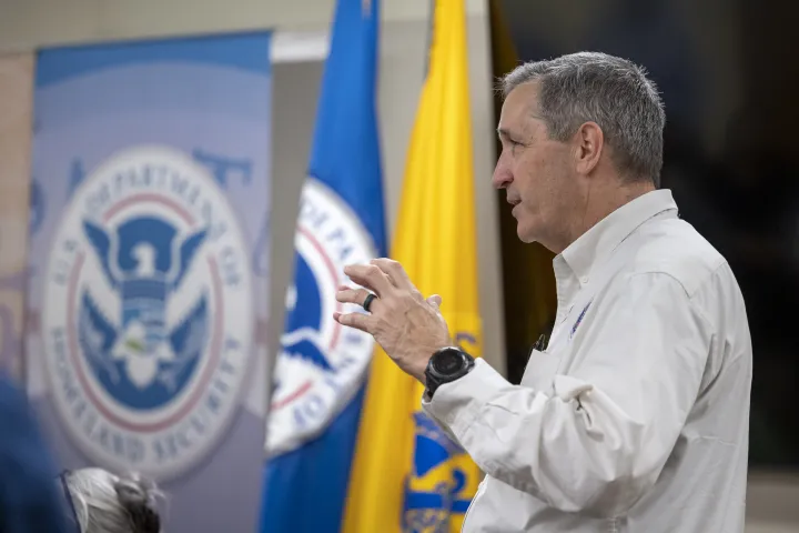 Image: DHS Secretary Alejandro Mayorkas Visits the Port Isabel Detention Center (078)