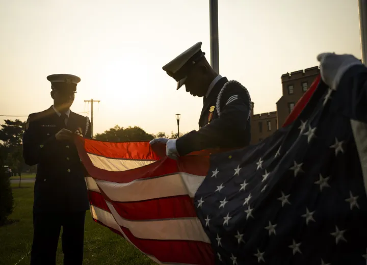Image: U.S. Coast Guard Ceremonial Honor Guard Prepares for Ceremony (3)
