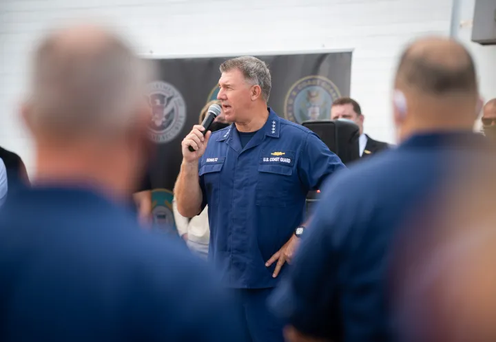 Image: Acting Secretary Wolf Joins USCG Cutter James in Offloading Narcotics (33)
