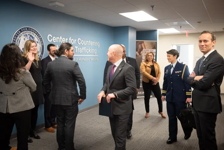 Image: DHS Secretary Alejandro Mayorkas Meets with Employees from the DHS Center for Countering Human Trafficking (037)