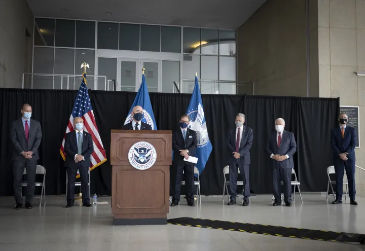 Image: DHS Secretary Alejandro Mayorkas Participates in a Press Conference at Ronald Reagan Washington National Airport (29)