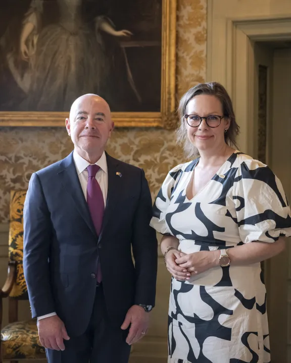 Image: DHS Secretary Alejandro Mayorkas Participates in a Bilateral Meeting with the Swedish Minister of Migration (026)