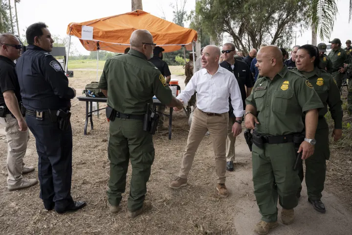 Image: DHS Secretary Alejandro Mayorkas Visits Camp Monument  (140)