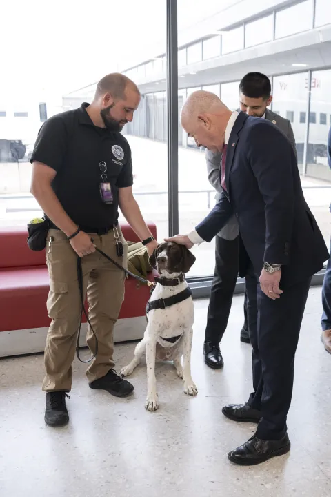 Image: DHS Secretary Alejandro Mayorkas Visits Washington Dulles International Airport (026)