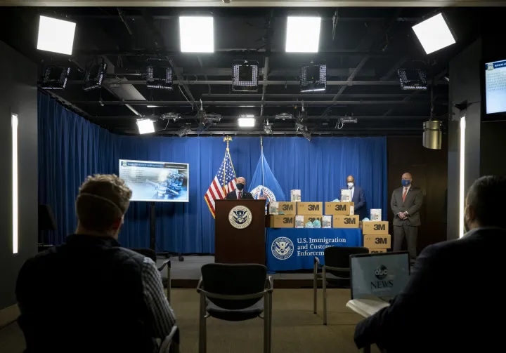 Image: DHS Secretary Mayorkas Press Conference on Counterfeit N95 Masks (7)