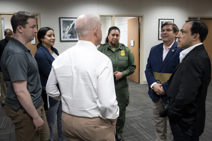 Image: DHS Secretary Alejandro Mayorkas Visits La Plaza at Brownsville Terminal  (084)