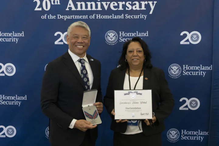 Image: Secretary’s Silver Medal, Gina Garret-Jackson