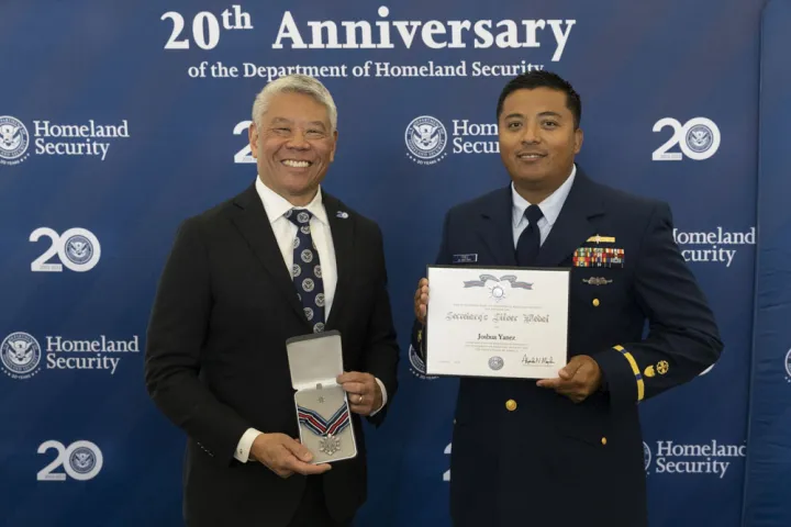 Image: Secretary's Silver Medal, Joshua Yanez