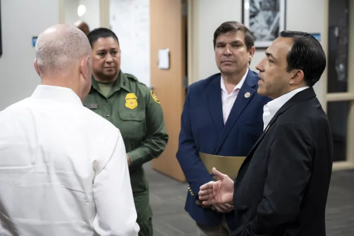 Image: DHS Secretary Alejandro Mayorkas Visits La Plaza at Brownsville Terminal  (085)