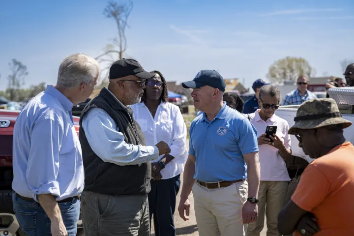 Image: DHS Secretary Alejandro Mayorkas Visits Rolling Fork, Mississippi  (039)