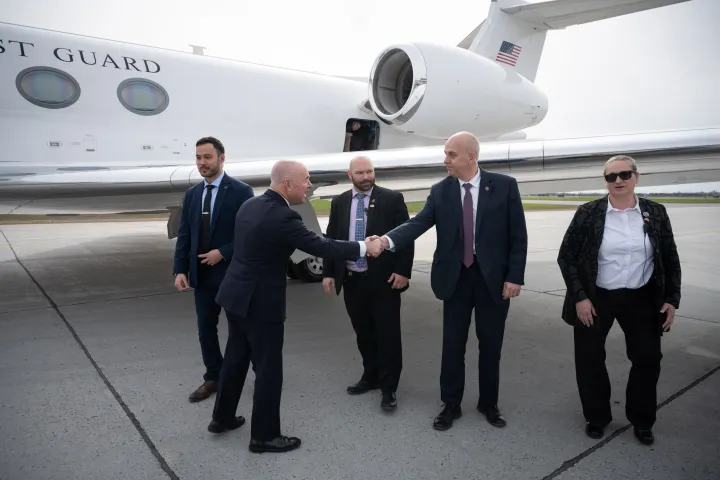 Image: DHS Secretary Alejandro Mayorkas Departs Ottawa, Canada (003)