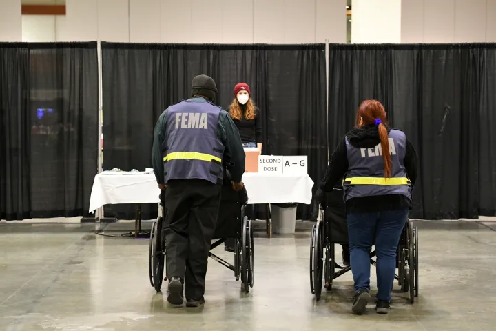 Image: FEMA Staff Help Out at Covid Vaccination Site in Nashville, Tennessee