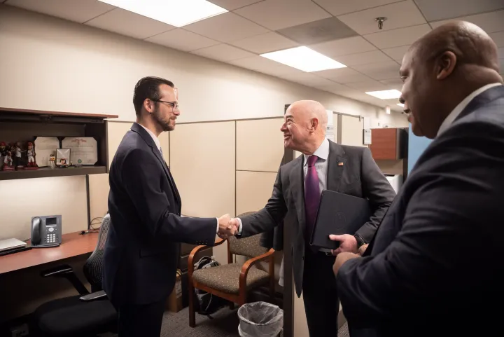 Image: DHS Secretary Alejandro Mayorkas Meets with Employees from the DHS Center for Countering Human Trafficking (030)