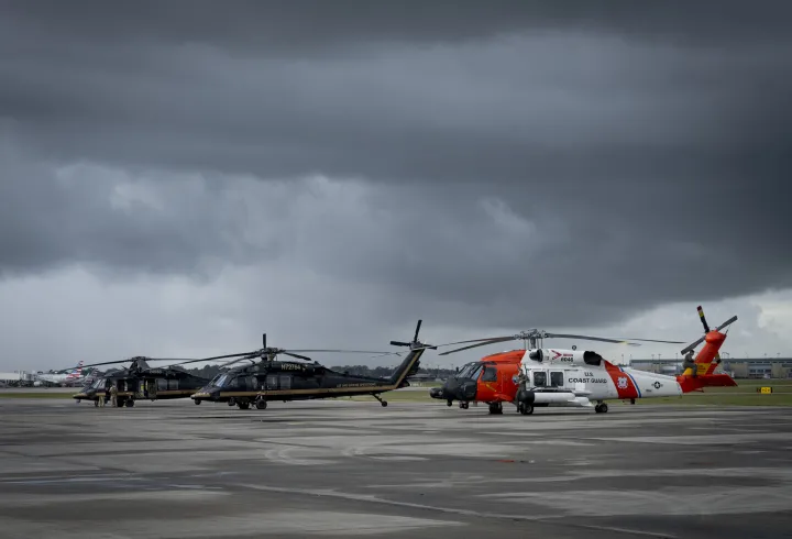 Image: U.S. Customs and Border Protection (CBP) and U.S. Coast Guard (UCG) Helicopters