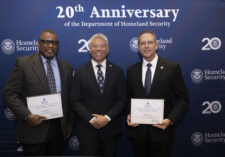 Image: DHS Deputy Secretary John Tien Presents the Secretary’s Award to DHS Employees in ATL  (068)