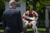 Cover photo for the collection "DHS Secretary Alejandro Mayorkas Dedicates Wreath at National Law Enforcement Officer Memorial"