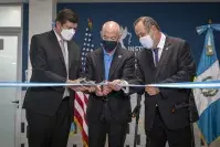 Cover photo for the collection "DHS Secretary Alejandro Mayorkas Cuts Ribbon at Migration Center"