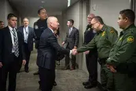 Cover photo for the collection "DHS Secretary Alejandro Mayorkas Meets United States Customs and Border Protection Employees"