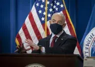Cover photo for the collection "DHS Secretary Mayorkas Press Conference on Counterfeit N95 Masks"