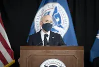 Cover photo for the collection "DHS Secretary Alejandro Mayorkas Participates in a Press Conference at Ronald Reagan Washington National Airport"