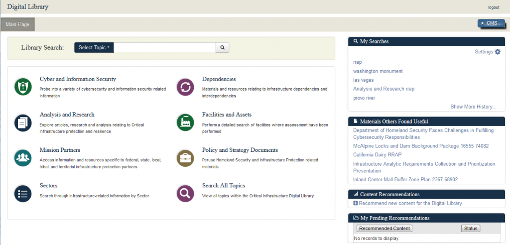 IP Gateway Digital Library | Homeland Security