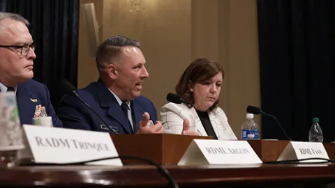 DHS personnel at hearing