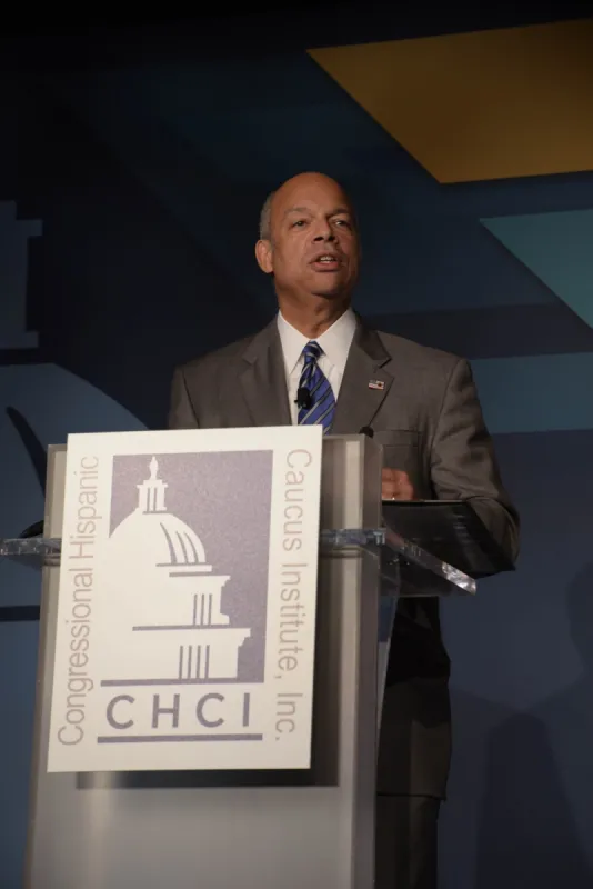 Secretary Johnson delivers remarks on the Department’s immigration efforts at the Congressional Hispanic Caucus Institute 2015 Public Policy Conference.