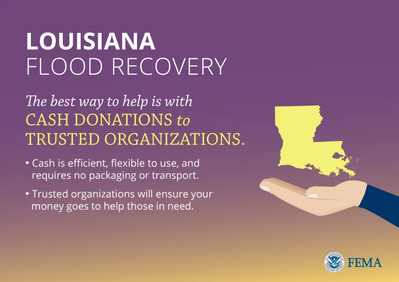 Louisiana Flood Recovery: The best way to help is with cash donations to trsuted organizations
