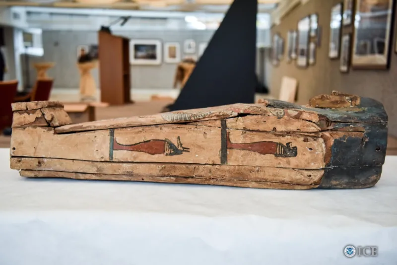 Ancient Egyptian Child's Sarcophagus Recovered by ICE