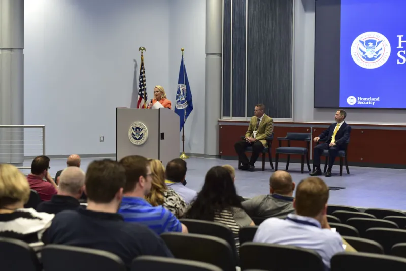 Director Connie Patrick Addresses the Audience during Inaugural Cybercrime Conference