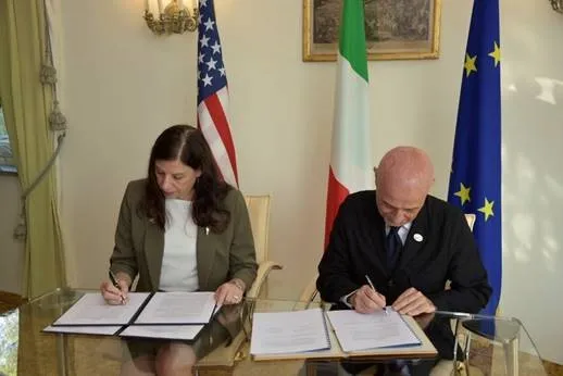 Acting Secretary Duke Attending G7 Interior Ministers' Meeting Signing Documents.