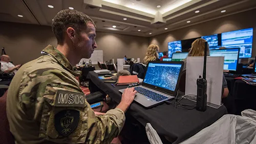 Special agents from HSI's Special Response Team (SRT) members provide security at various venues in Minneapolis, prior to Super Bowl LII.