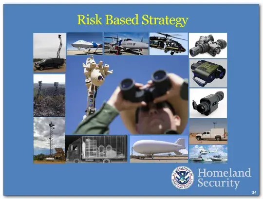 We are pursuing a risk-based strategy for border security.