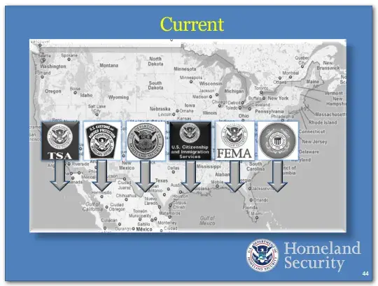 We are putting to use, in a combined and coordinated way, the assets and personnel of CBP, ICE, CIS, the Coast Guard, toward the goal of border security.