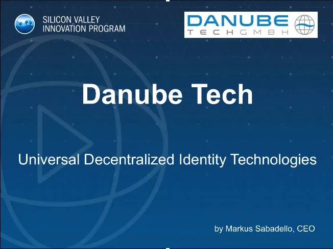 Danube Tech Universal Decentralized Identity Technologies by Marcus Sabadello, CEO