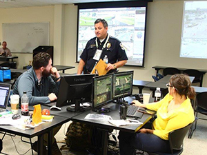 A photograph of fusion center operations supporting the Kentucky Derby.
