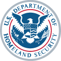 Official government seal for the U.S. Department of Homeland Security