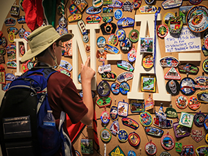 A photo of a boy scout