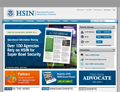 A screenshot of the HSIN Central homepage.